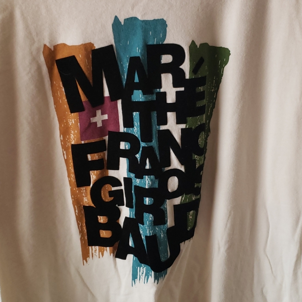 Cream Marithe-Francois Girbaud 4xl T-shirt